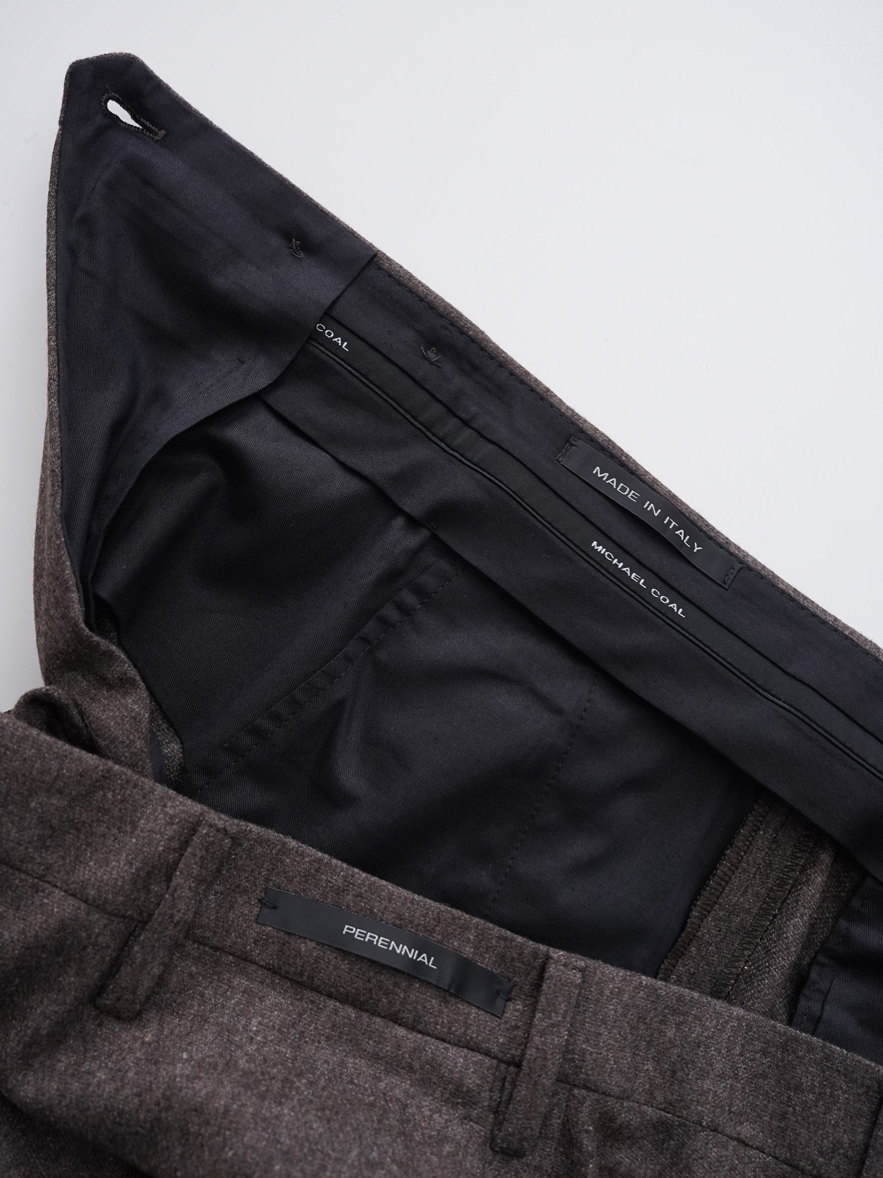 Braune Flanell-Chino